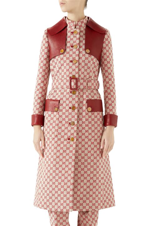 women's gucci trench coat|Gucci jackets women.